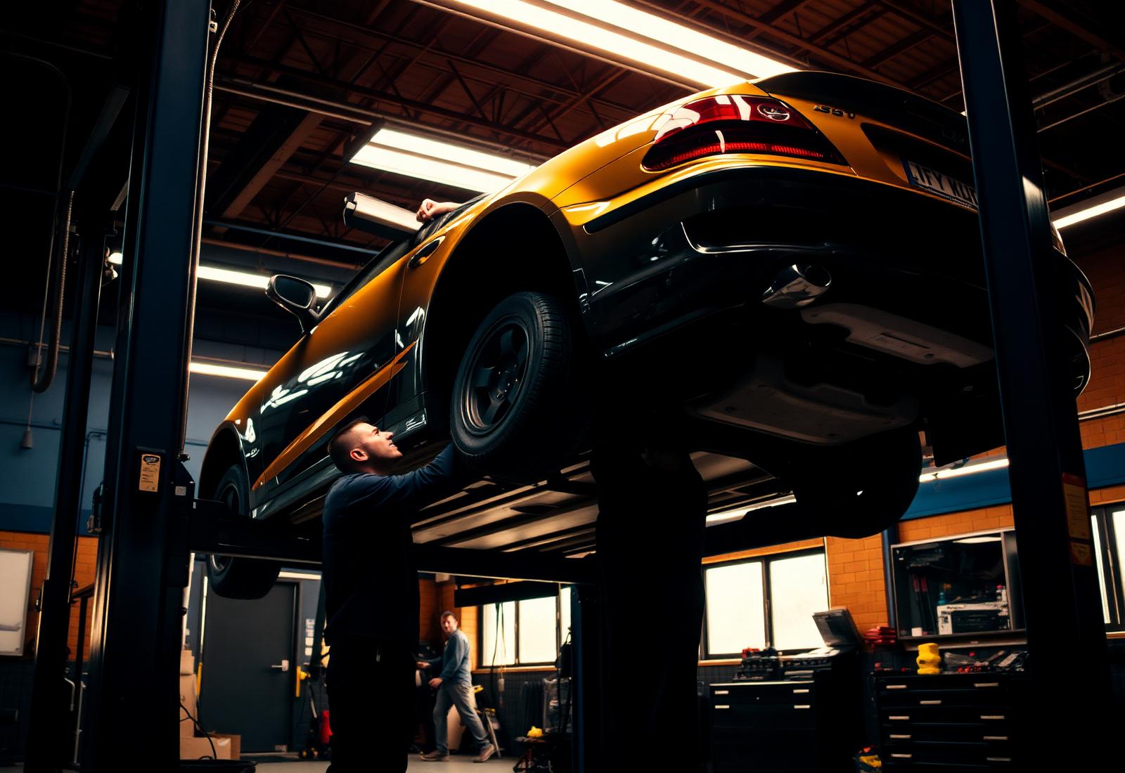 Inside the Lonestar Auto Repair workshop